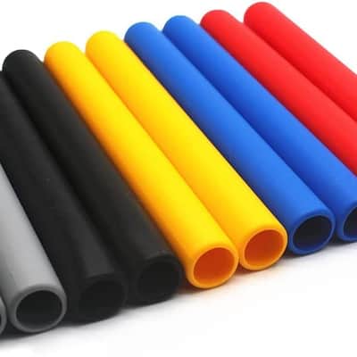 Colourful Drumstick Grips Comfortable Rubber Handles Drum Kits Percussion Accessories For Drumming Exercise 5 Pair