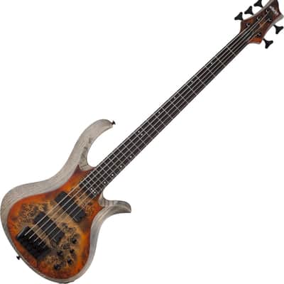 Schecter RIOT-5 Electric Bass in Satin Inferno Burst