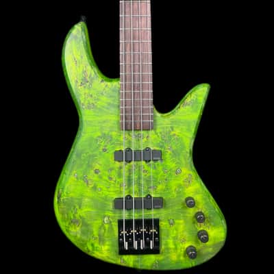 J&A Guitars Venom Bass Guitar in Toxic Emerald Satin