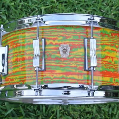 MINT! LUDWIG USA CLASSIC MAPLE SERIES 6.5x14 CITRUS MOD SNARE DRUM for SET RL814