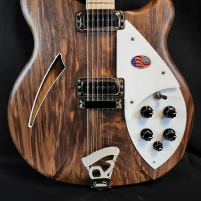 Rickenbacker 360/12 Walnut 12-String Hollowbody Guitar, Maple FB, Stereo, HSC