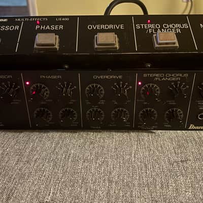 Ibanez UE400 Multi-Effects Rack with Foot Controller 1980 - 1984 - Black