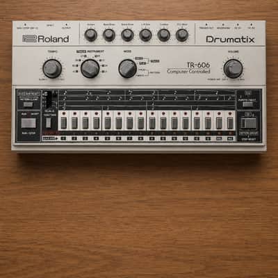Roland TR-606 Drumatix 1980s - Silver