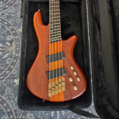 Schecter Stiletto Studio-5 FF Fanned-Fret Active 5-String Bass 2010s - Honey Satin