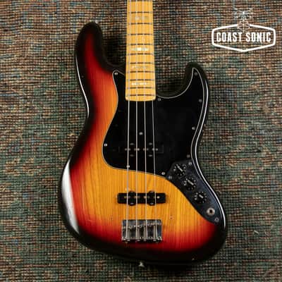 1978 Fender Jazz Bass, block inlay, maple Made in USA w/ G&G Fender case