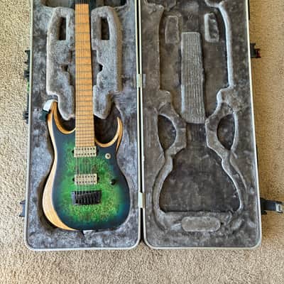 Ibanez RGDIX7MPB w/ BKP Juggernauts Surreal Blue Burst