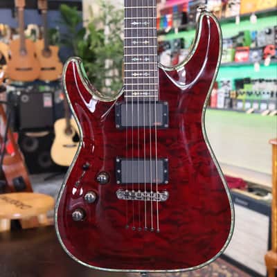 Schecter Hellraiser C-1 FR Lefty Black Cherry - USED