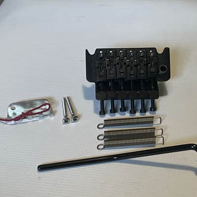 2000's Schaller Original Made in Germany Black Floyd Rose Electric Guitar Tremolo Bridge & Arm