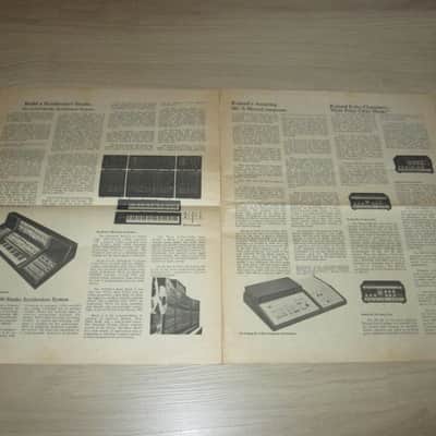 Roland Original Synthesizer Newspaper - 1978 - System 100/700/SH-7, SH-1000/2000 - Synthesizer Brochure/Catalog