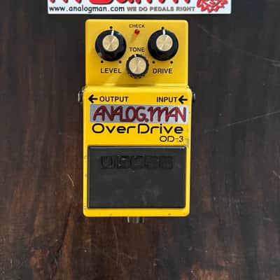 Boss OD-3 Overdrive Guitar Effects Pedal - Analogman Super Mod