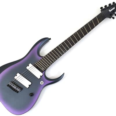 Ibanez RGD71ALMS BAM Multi Scale 7 String Black Aurora Burst Guitar
