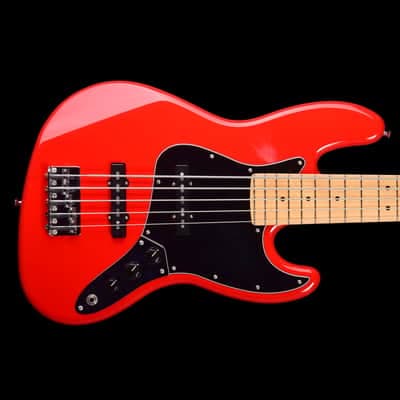 Fender Made In Japan Hybrid II Jazz Bass V 2O21 - Modena Red