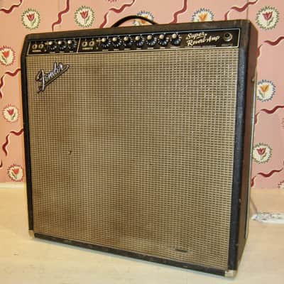 1965 Fender Super Reverb 2-Channel 40-Watt 4x10" Guitar Combo - Black Panel