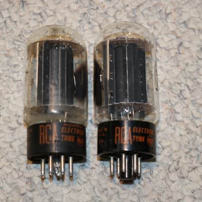 Vintage Original 1965 1966 Fender Blackface RCA 6L6 Tubes - No Tariffs