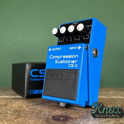 Boss CS-3 Compression Sustainer (Silver Label) 1997 - Present - Blue - copy