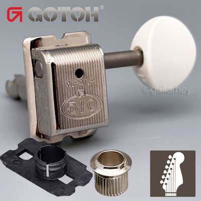 NEW Gotoh SDS510-05MA 6-In-Line Vintage Style Tuners Fender Strat Tele - NICKEL