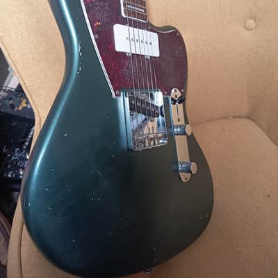 Squier Paranormal Offset Telecaster SJ - NITRO Sherwood Green Metallic RELIC