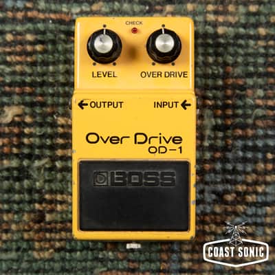 1980 Boss OD-1 Over Drive - Silver Screw, Black Label