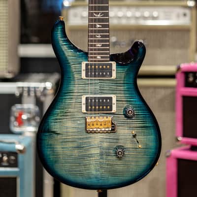 PRS Custom 24 10-Top - "Sprayer's Choice" Teal Mist Smokeburst