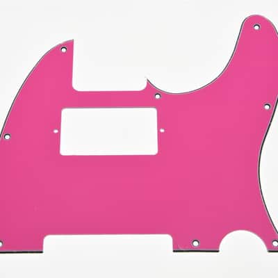 8 Hole Tele Style Humbucker Pickguard Guitar Pick Guard for Telecaster/Tele Pink 3 Ply