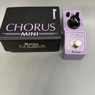 Open Box Ibanez CSMINI Mini Chorus Guitar Effects Pedal Purple with box