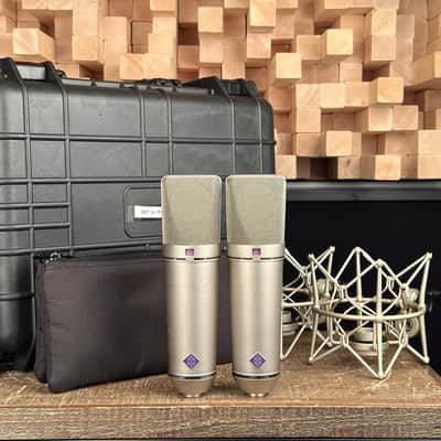 Neumann U 87 A i 1980s Condenser Microphone Stereo Pair. 5 SN apart! 2nd Generation. U87A i U87Ai U87 Ai