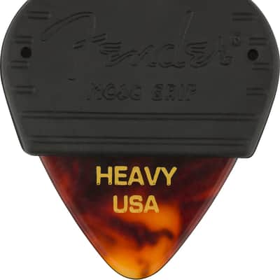 Fender Mojo Grip Picks, Celluloid, Heavy, 3-Pack - Tortoiseshell