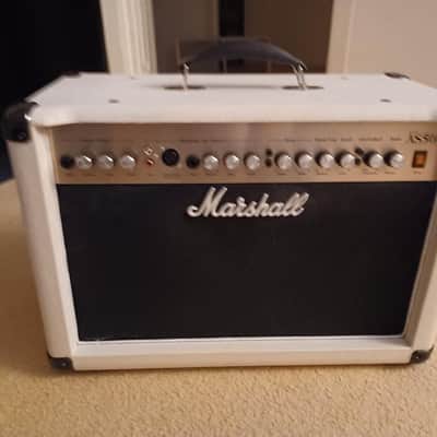 White Marshall Acoustic Soloist AS50D Acoustic Amp