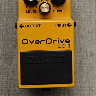 Boss OD-3 OverDrive (Silver Label) 1997 - Present - Yellow