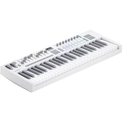 Novation LAUNCHKEY-49-MK4-WH USB MIDI Keyboard Controller (White, 49 Keys)