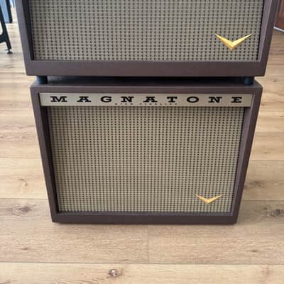 Magnatone Twilighter 22W Head w/ Matching 1x12 Cab + Footswitch – Traditional Brown – Purchased New 2024