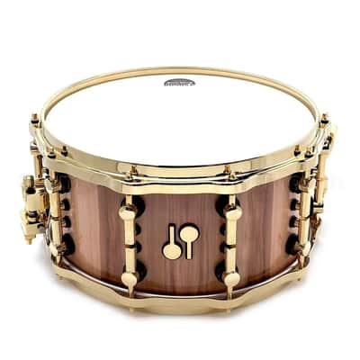 Sonor SQ2 Heavy Beech Snare Drum 14x7 American Walnut Gloss w/Gold Hardware