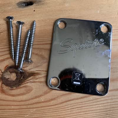 Squier by Fender Affinity Series Stratocaster Strat Guitar Neckplate + Screws 2006