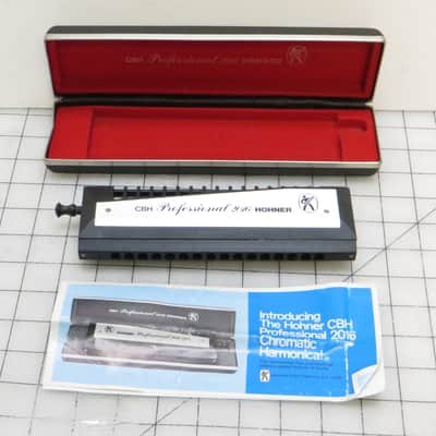 Hohner Professional 2016 CBH Chromatic Harmonica with Case