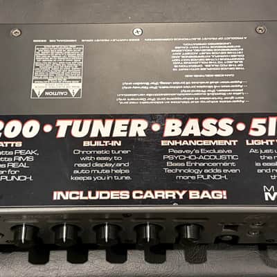 Peavey Mini Max 600 Watt Micro Bass Amp