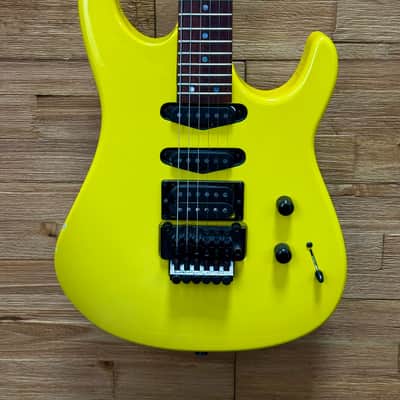 Hamer USA Chaparral Standard Guitar- 1988- Neon Yellow- 8lbs 4oz w/OHSC