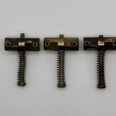 Tele Compensated Saddles Brass - Step - Vintage - Aged