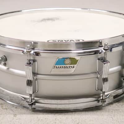 Ludwig No. 404 Acrolite 5x14" 8-Lug Aluminum Snare Drum Vintage 1970's