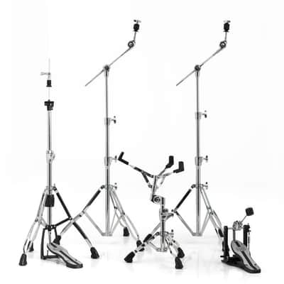 Mapex HP6005 Mars 600 Chrome Hardware Pack w/ Two Booms, Snare Stand, Hi-Hat Stand and Single Pedal