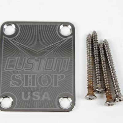 Fender Custom Shop USA Engraved Neck Plate Stratocaster/Telecaster 4-Bolt 1990s