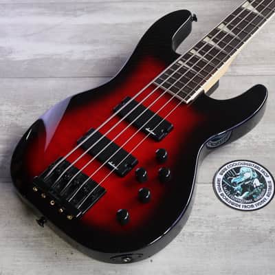 Jackson JS3VQ JS Series Concert 5-String Bass (Transparent Red Burst)