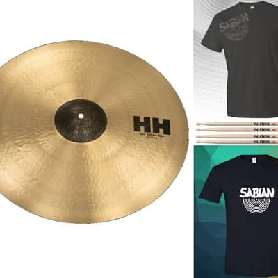 Sabian HH 21” Raw Bell Dry Ride Cymbal +Shirt/2x Sticks | Bundle & Save | Made in Canada | Authorized Dealer