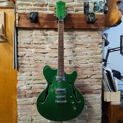 KYLIN electric guitar offset thinline semi-hollow body sparkling green guild / gretsch vintage style BRAND NEW