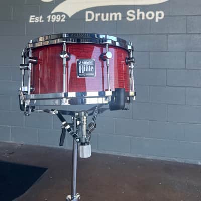Vintage RARE Sonor Hilite 7x14" Snare Drum in "Red Maple"