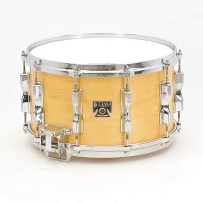 Tama Superstar 8x14 Birch Snare Drum, Natural Maple Finish, 1982 Model, Made in Japan