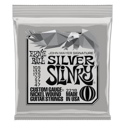 Ernie Ball John Mayer Silver Slinky Signature Electric Guitar Strings