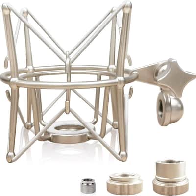 Spider Microphone Shock Mount Mic Holder - Anti Vibration Metal Spider Shockmount Compatible with Neumann U47 U67 U87 TLM102 TLM103 TLM107 M147 M149 Senheiser MK4 MK8 Condenser Microphones