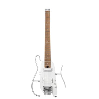 Donner Hush X PRO Headless Ultra Light rechargeable electronic Guitar with effects system White