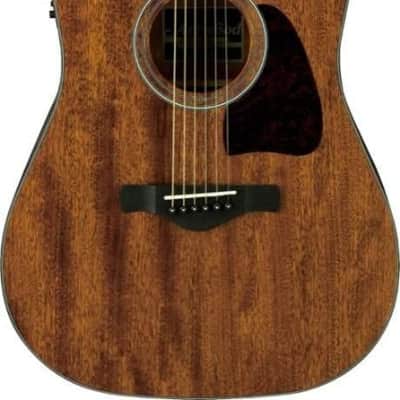 Ibanez AW54CEOPN Artwood Solid Mahogny Top Dreadnought Acoustic Electric Guitar