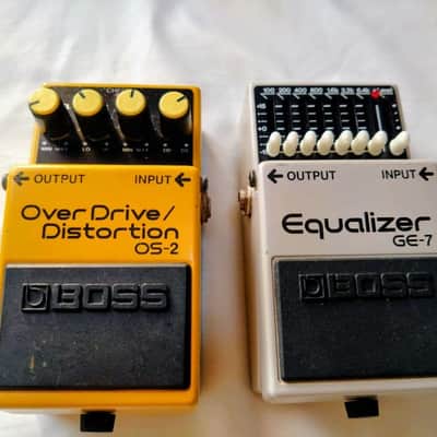 Effects Pedal Set Over Drive Equalizer
